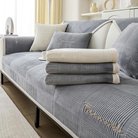 kogxscej Sofa Cover, Corner Sofa L-Shape Waterproof Sofa Protector, Non-Slip Dog Cat Couch Cover, Corner Sofa U-Shape Blanket Universal 3/2/4/1–Seater Sofa