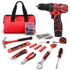 COMOWARE 12V Power Cordless Drill Home Tool Kit, Tool Drill