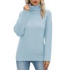 Jouica Womens 2025 Fall Turtleneck Oversized Long Batwing Sleeve Cream