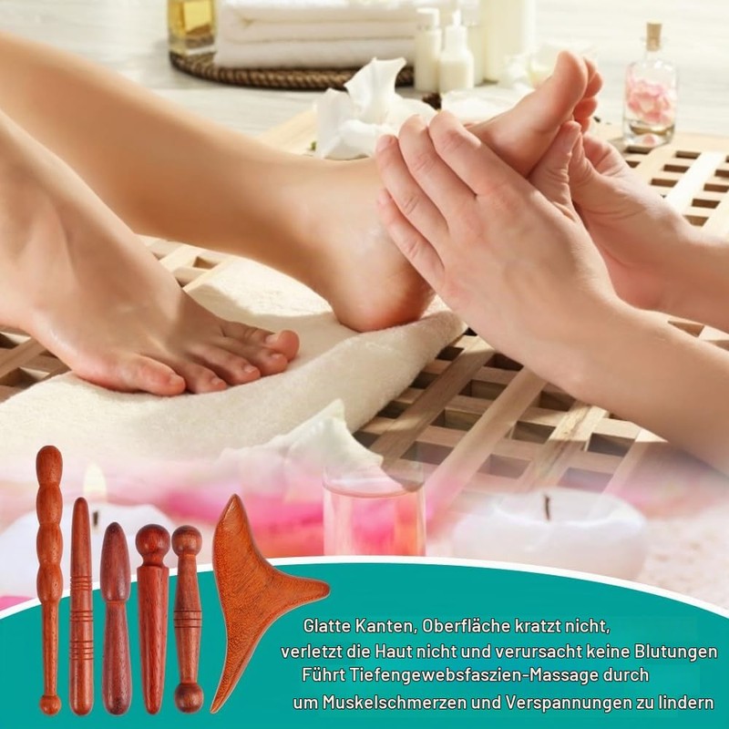 Trigger Point Massager, Trigger Wood Massage, Foot Massager, Pack of