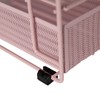BLU MONACO Pink Workspace Desk Organizer and Accessories Desktop Rack
