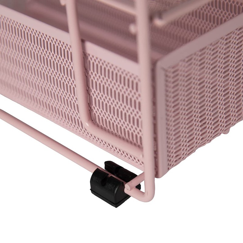 BLU MONACO Pink Workspace Desk Organizer and Accessories Desktop Rack