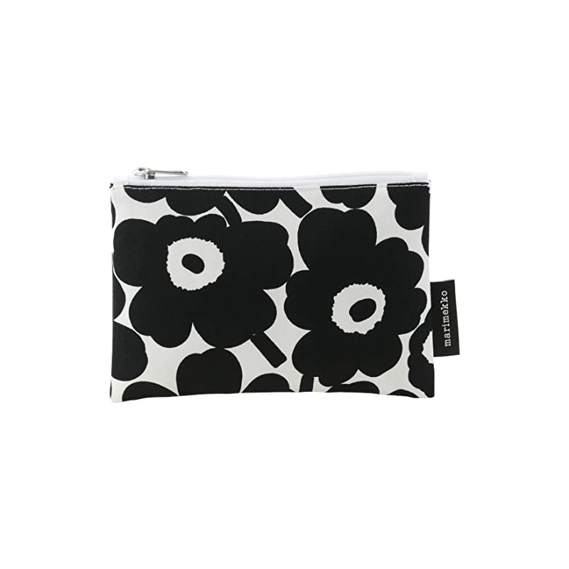 Marimekko 71296 190 Unico Pouch, Black, White