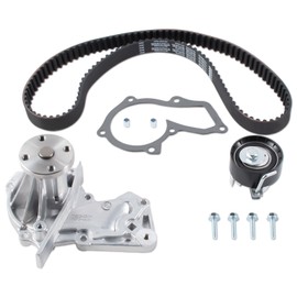 Merautop SJ Engine Timing Belt Kit with Water Pump BE8Z-6268-C Replacement for Ford Escape 2013-2016, Fusion 2013-2014, Fiesta 2011-2019, Transit Connect 2014-2016 1.6L Replace BE8Z-6K254-A BE8Z6268C