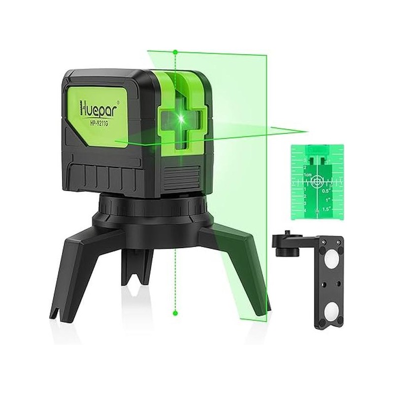 Huepar M-9211G Green Beam Self Leveling Cross Line Laser Level