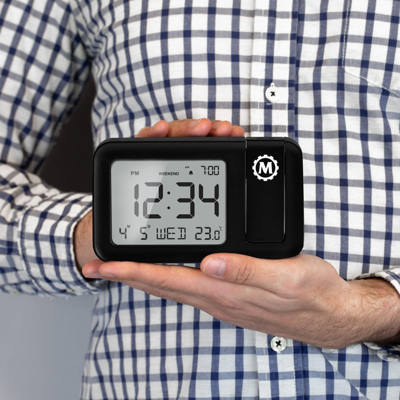 MARATHON Projection Clock with Large Display and Backlight