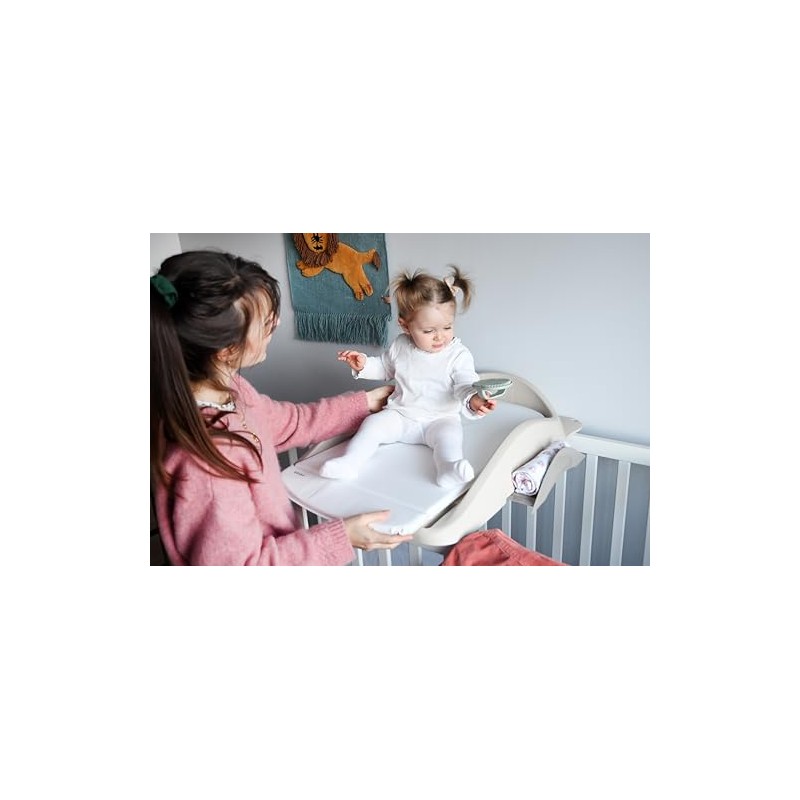 BÉABA Baby Changing Unit, Lightweight and Compact, Adjustable Multi-Use Fixings,