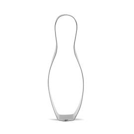 Bowling Pin Cookie Cutter - 5 x 1.7 inch - Stainless Steel, 5*1.7 inch, Stainless Steel