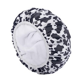Auban Gorro Ducha Mujer Forro Tela Rizo Exterior Eva Reutilizable Doble Capa Impermeable