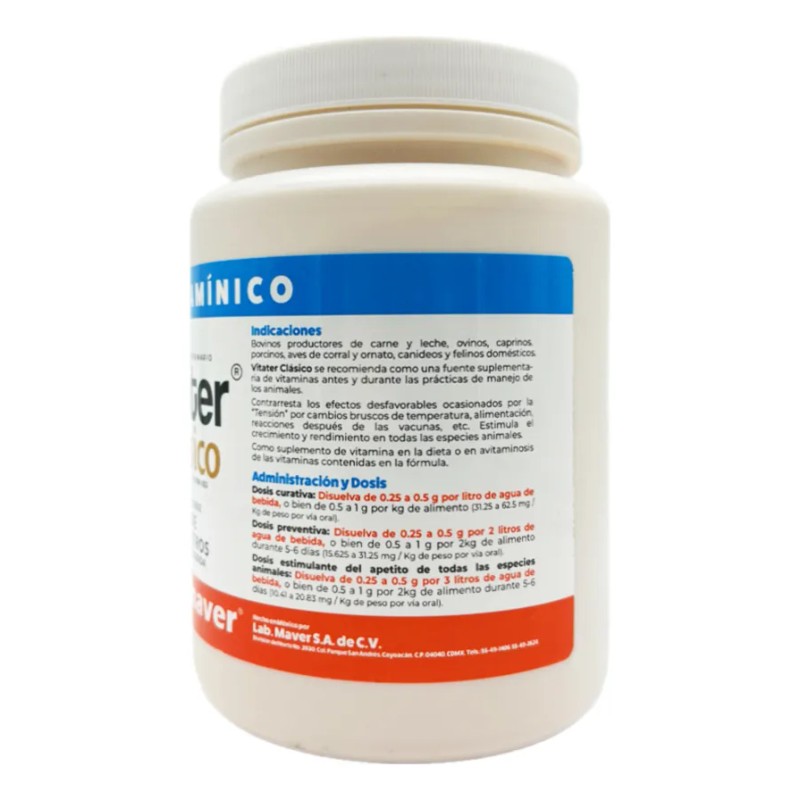 Vitater Clásico 500g Vitaminas Aves Gallos Alto Rendimiento