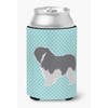 Caroline's Treasures BB3732CC Polish Lowland Sheepdog Dog Checkerboard Blue Can