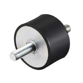 sourcing map 50 x 30mm Rubber Mounts,Vibration Isolators,Shock Absorber with M10 x 27mm Studs