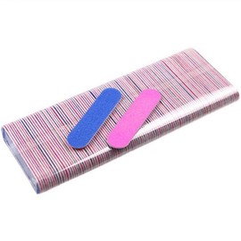 Anydeco Nail File Mini File Sanding Block Nail Buffer Wood File, 1 Set, 50 Mini Files 5cm + 50 Sanding Blocks Pink Purple / 애니데코 네일파일 미니파일 샌딩블럭 네일버퍼 우드파일, 1세트, 미니파일 5cm 50개+샌딩블럭 핑크퍼플 50개