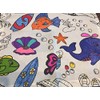 The Coloring Table - Colorable Oceantime Fun Tablecloth - Square