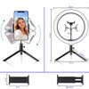Ring Light, Tripod, 10 Inches, 30 Levels of Dimming, Actress