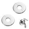 Faucet Escutcheons Stainless Steel Round Escutcheon Plate 1 Inch, Split