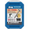 KREG SML-C1-100 Pocket Screws, 1" #8 Coarse-Thread, Washer-Head (100 Count), Zinc
