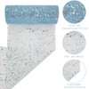 RIBBOOO Sky Blue Glitter Tulle Fabric Rolls 6 Inch 10