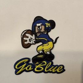 The University Of Michigan Wolverines Vintage Iron On Patch 3.5” X 3”