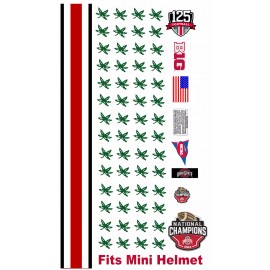 OHIO STATE OSU BUCKEYES Football Helmet Decals One (1) Set MINI