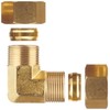 Anderson Metals - 00065-12 Brass Tube Fitting, Elbow, 3/4" x