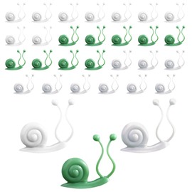 30pcs Creative Snail Shaped Plant Climbing Wall Fixture Clips – Self Adhesive Mini Plant Wall Clip Support for Indoor Outdoor Decoration, for Pothos, Plant Vines