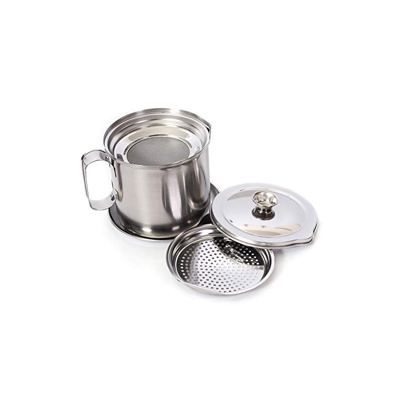 Made in Japan, Double Pan, All Stainless Steel Oil Pot