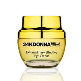 Donna Bella 24K GOLD Extraordinary Effective Eye Cream - 50ml - Diminishes the Appearance of Under Eye Dark Circles, Puffiness and Wrinkles