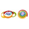 Xrten Educational Learning Building Stacking Rainbow Blocks, Wooden Nesting Puzzle