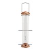 Woodlink NATUBE5 Audubon 4 Port Thistle Seed Tube Feeder, Brushed