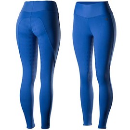 Finn-Tack Ladies Horze Juliet Bright Blue Hyper Flex Silicone Print Full Seat Riding Tights English Hunt Seat Breeches (US 20/EU 32) Sale
