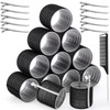Large Hair Rollers Set, 12 Pieces 60mm Heat Free Jumbo