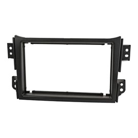 tomzz Audio 2439-146 Double DIN Radio Faceplate Compatible with Opel Agila B Suzuki Splash Black