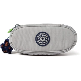 Kipling DUOBOX Pencil Case with Zip, Grey (playful grey), DUOBOX