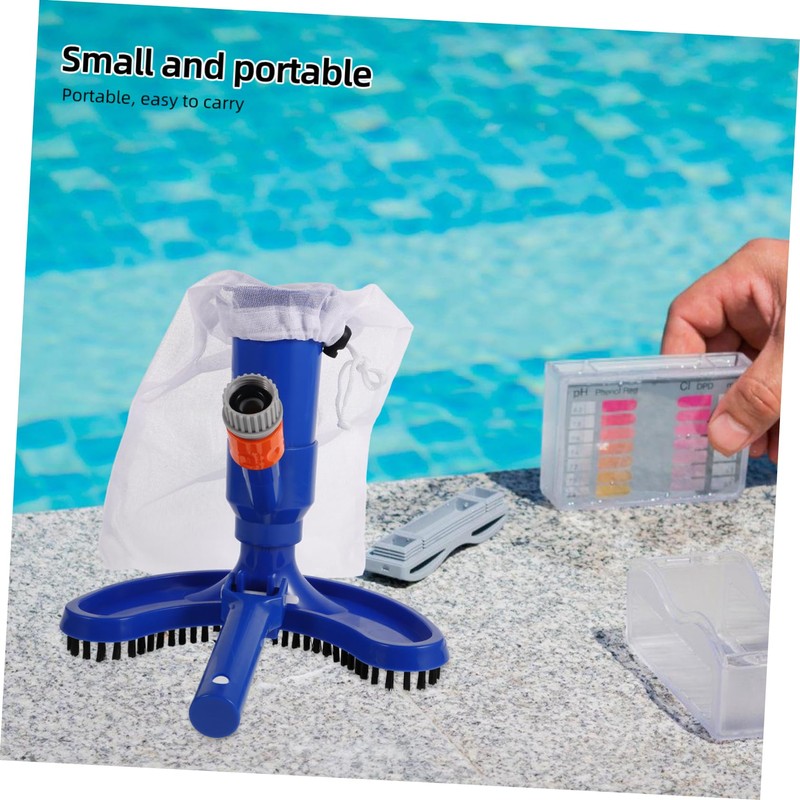 BESPORTBLE Pool Cleaning Nozzle Pool Vacuum Brush with Handle Pump