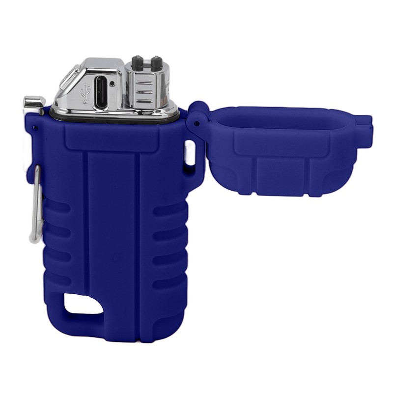 USB Rechargeable Lighter Windproof Dual Arc Lighter Waterproof Flameless Electric