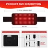 Cinturón de luz roja con 5 niveles de vibración, 120
