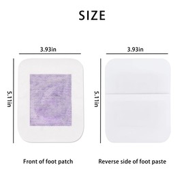 SooGree 10PCS Natural Wormwood Foot Patch, Foot Care Sleep Better (Purple-10PCS)