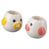 2pcs Egg Separator Ceramic Chicken Shaped Egg Yolk White Filter