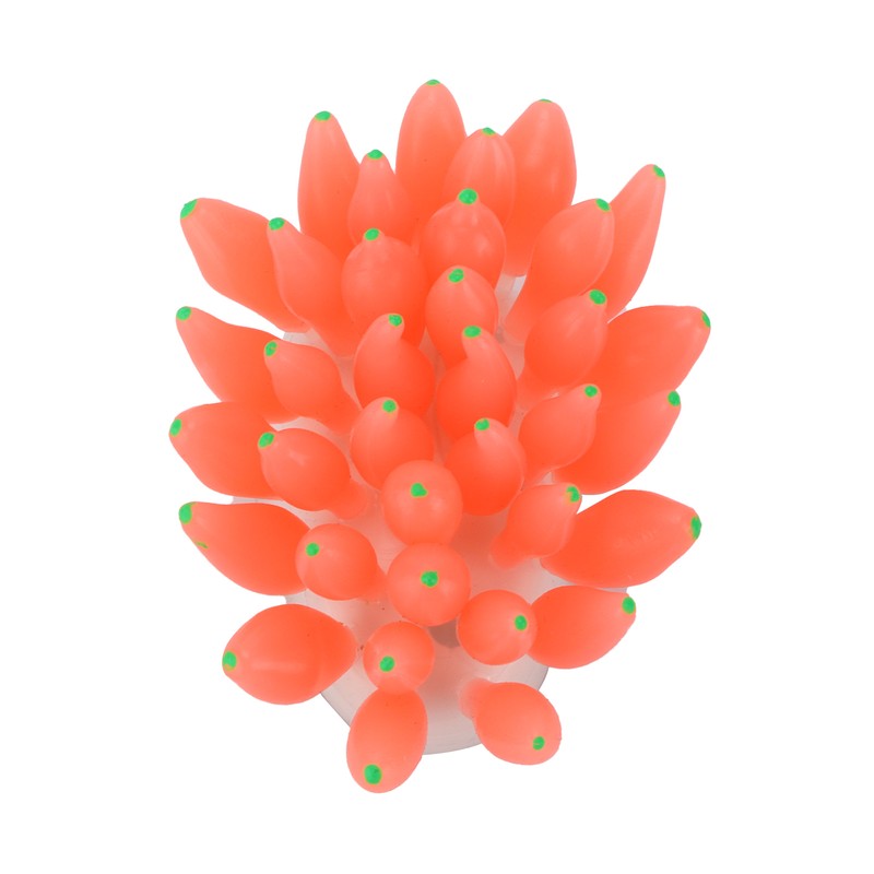 Aquarium Artificial Silicone Decoration Fish Tank Simulation Silicone Coral OrnamentRed