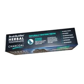 Brush Buddies Herbal Charcoal Toothpaste Cool Mint 3.5 oz (99 g) Fluoride Free