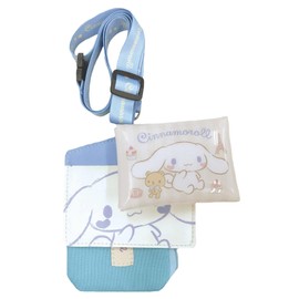 Unic SR-0039CR Kids Pouch, Sanrio Odekake 3-Piece Pouch, Cinnamoroll, Blue, Blue