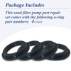 4 Pcs 11412 Pool L-Shape O-Ring Gasket Replacement for Intex