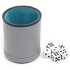 TUZAMA Felt Lined Professional Dice Cup - with 6 Dices