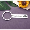 Truck Driver Gift for Men Trucker Keychain Fathers Day Gift