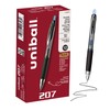 uniball™ 207 Gel Pens, Blue Ink, 0.38mm Ultra Micro Point,