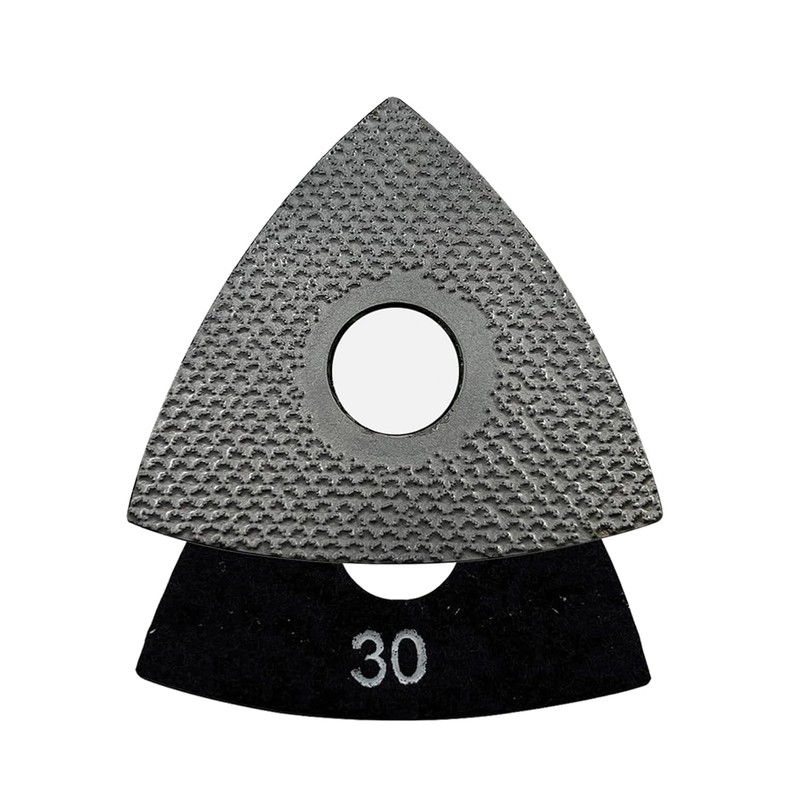 3" Triangular Diamond Grinding/Polishing Pads for Oscillating Multi-Tools, 3mm Segment