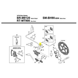 Shimano BR-M9120 Y1XD98030 Banjo Bolt & O-Ring Repair Parts