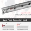 7.5M/25FT Stainless Steel Retractable Tape Measure with Double-Sided Scale, Manual