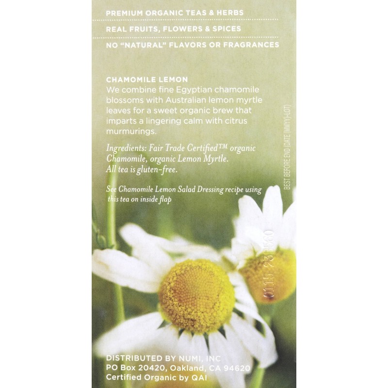 Numi Chamomile Lemon Organic Tea